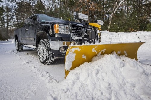 plowing snow